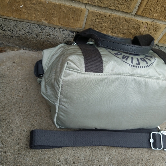 Kipling Dynamic Silver Sage Grey Art Mini Satchel Crossbody - Picture 11 of 15